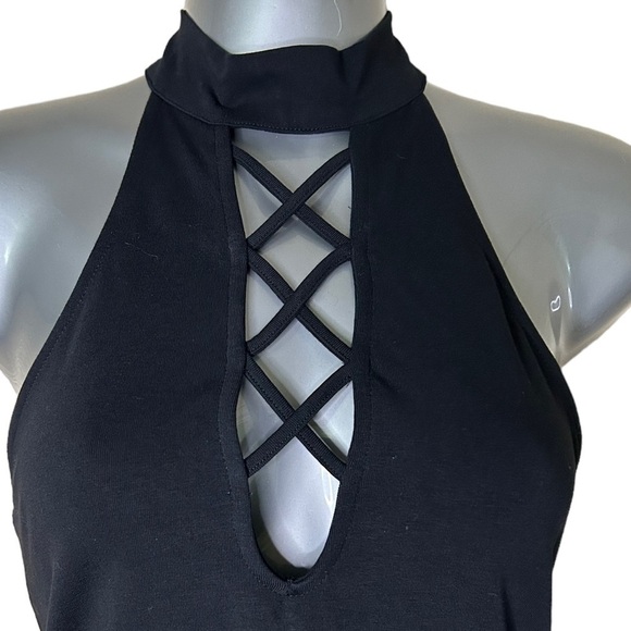 Express Open Back Skater Halter Dress • NWT • Size: XS - Picture 3 of 9